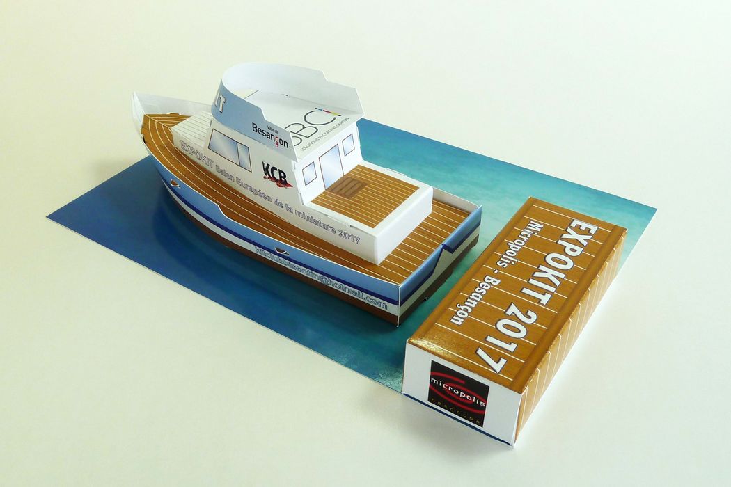 SBCI conçoit et réalise la miniature d’un bateau type « trawler » pour EXPOKIT: le salon européen de la miniature 2017